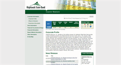 Desktop Screenshot of investors.highlandsstatebank.com